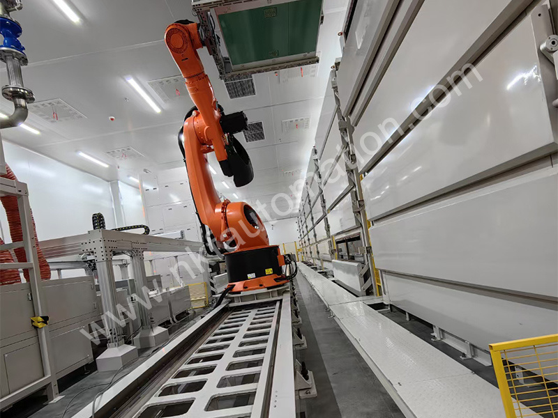 Casting linear rail supporting KUKA robot Casting linear rail supporting KUKA robot