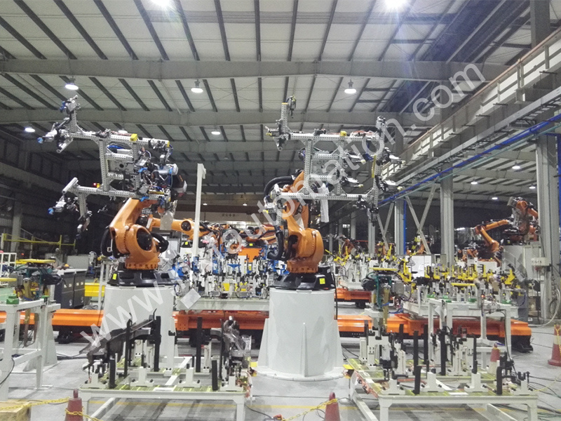 Fixture of auto parts' handling and spot welding Fixture of auto parts' handling and spot welding