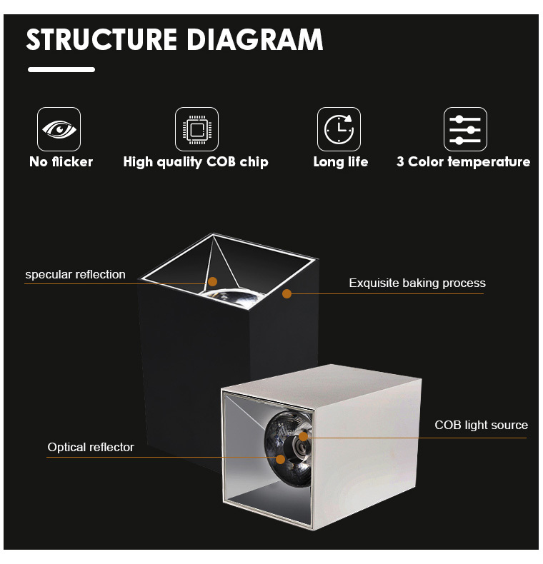 D617 surface mounted downlight