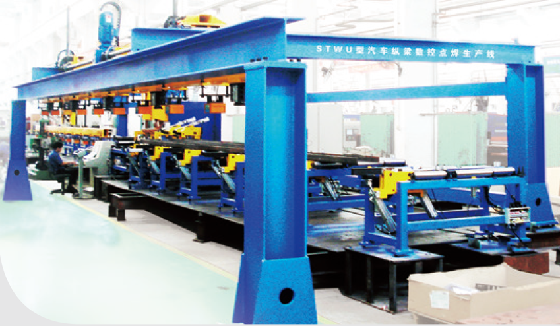 CNC Spot Welding Production Line For Truck Beam