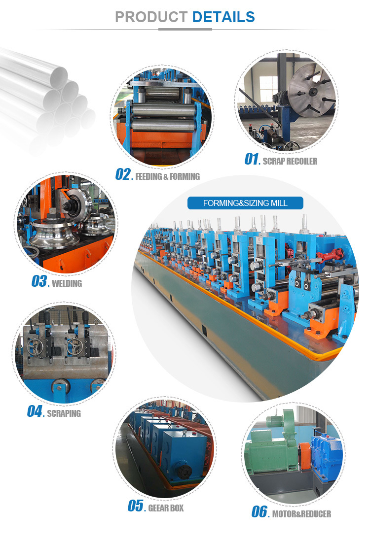 PLC control steel tube machine line
