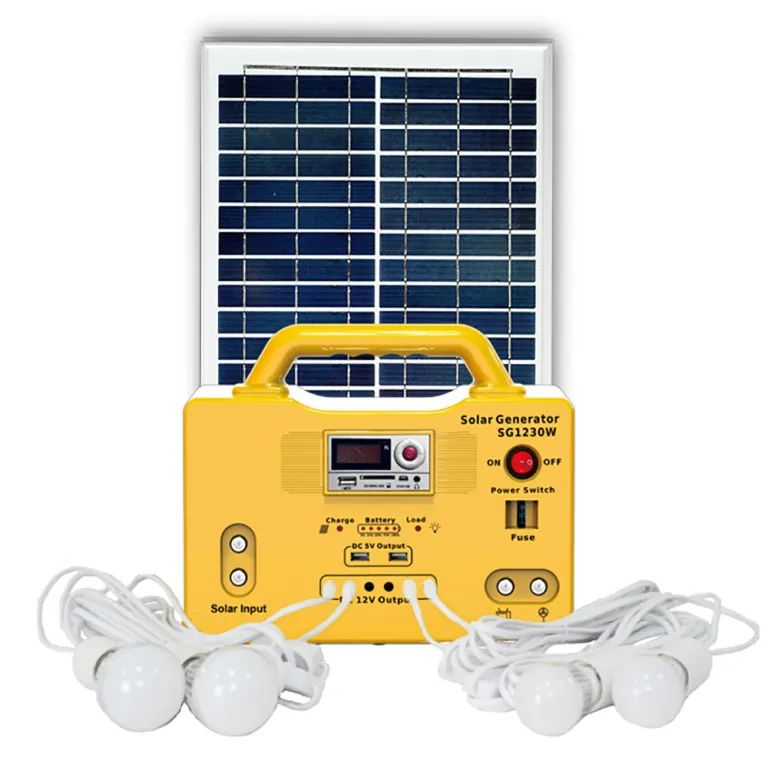30W DC Portable Indoor Solar Power Lights Mini Solar Home System Solar Kits