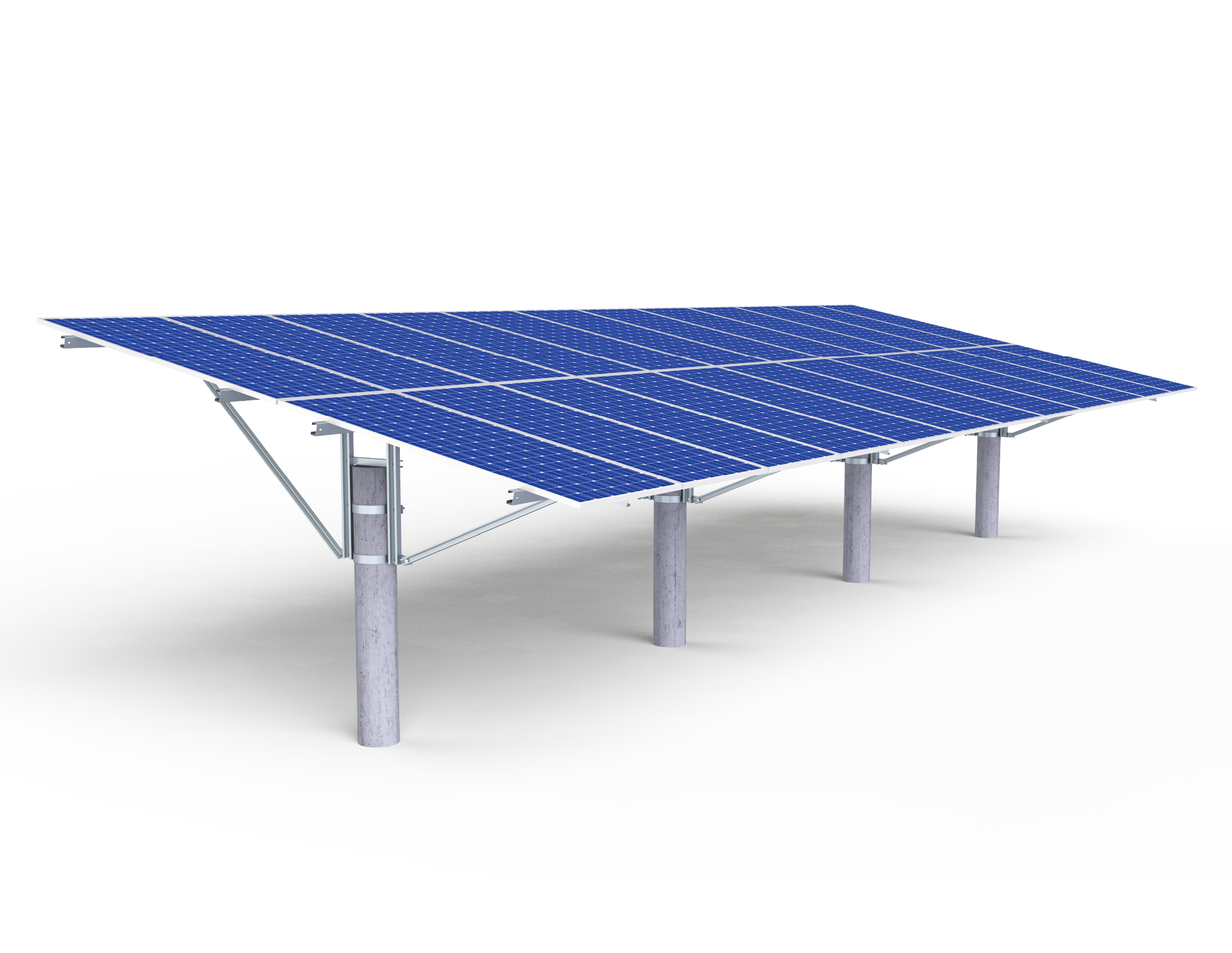 Concrete Single Pile Photovoltaic Support System