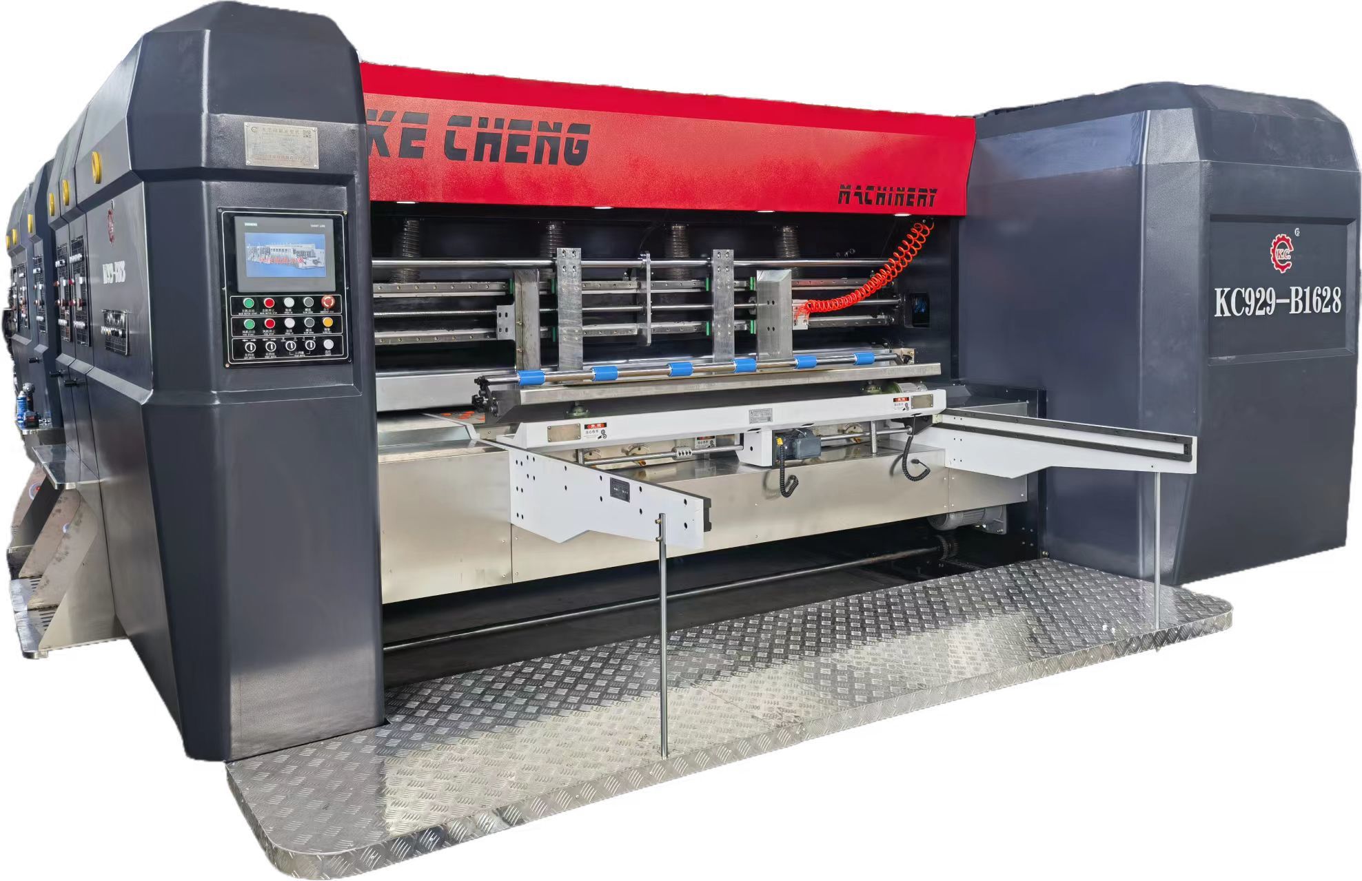 1628 Vacuum Transfer 3 Color Automatic Flexo  Printer Slotter Die Cutter