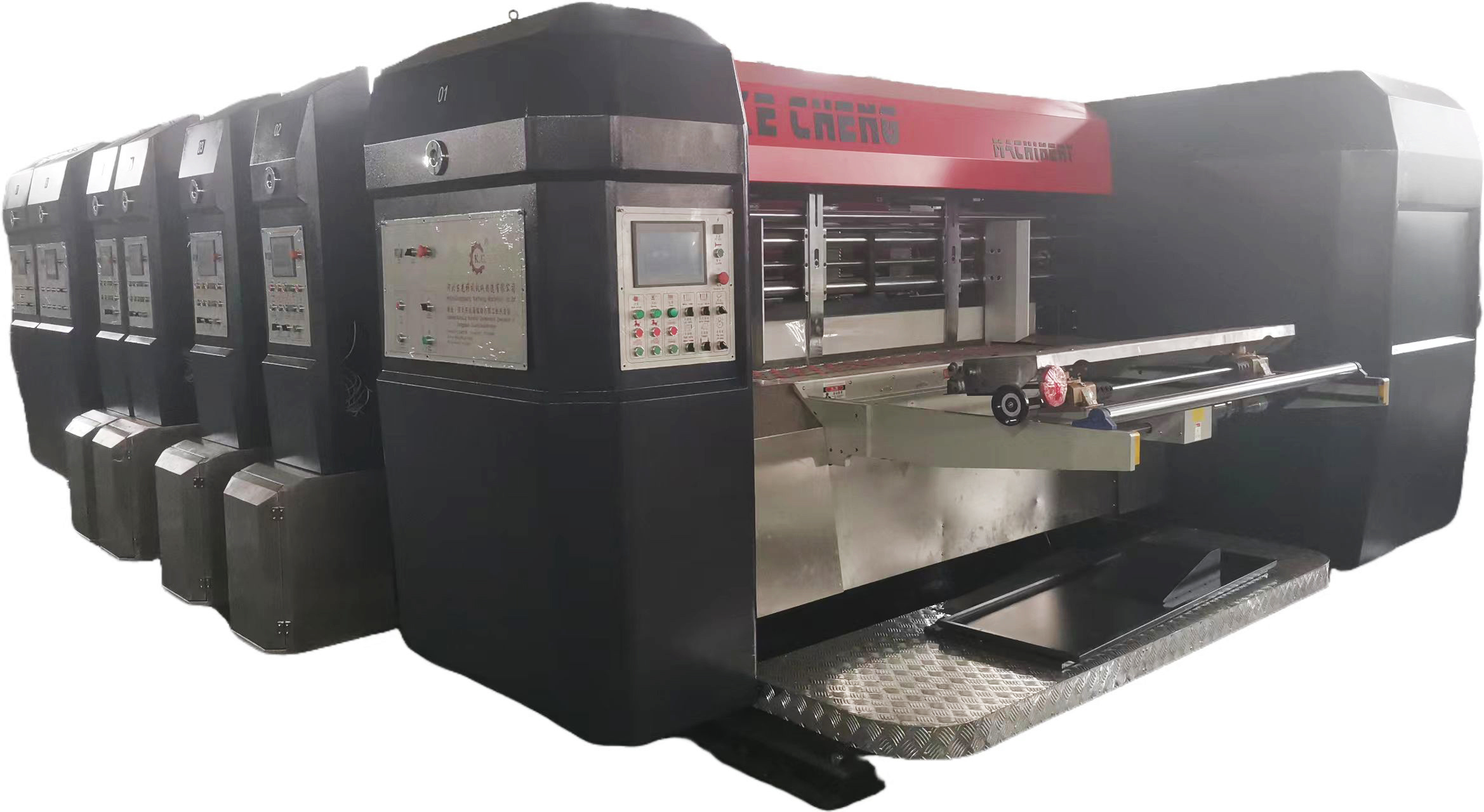 1224 Automatic Corrugated Cardboard Flexo Printer Slotter Die Cutter