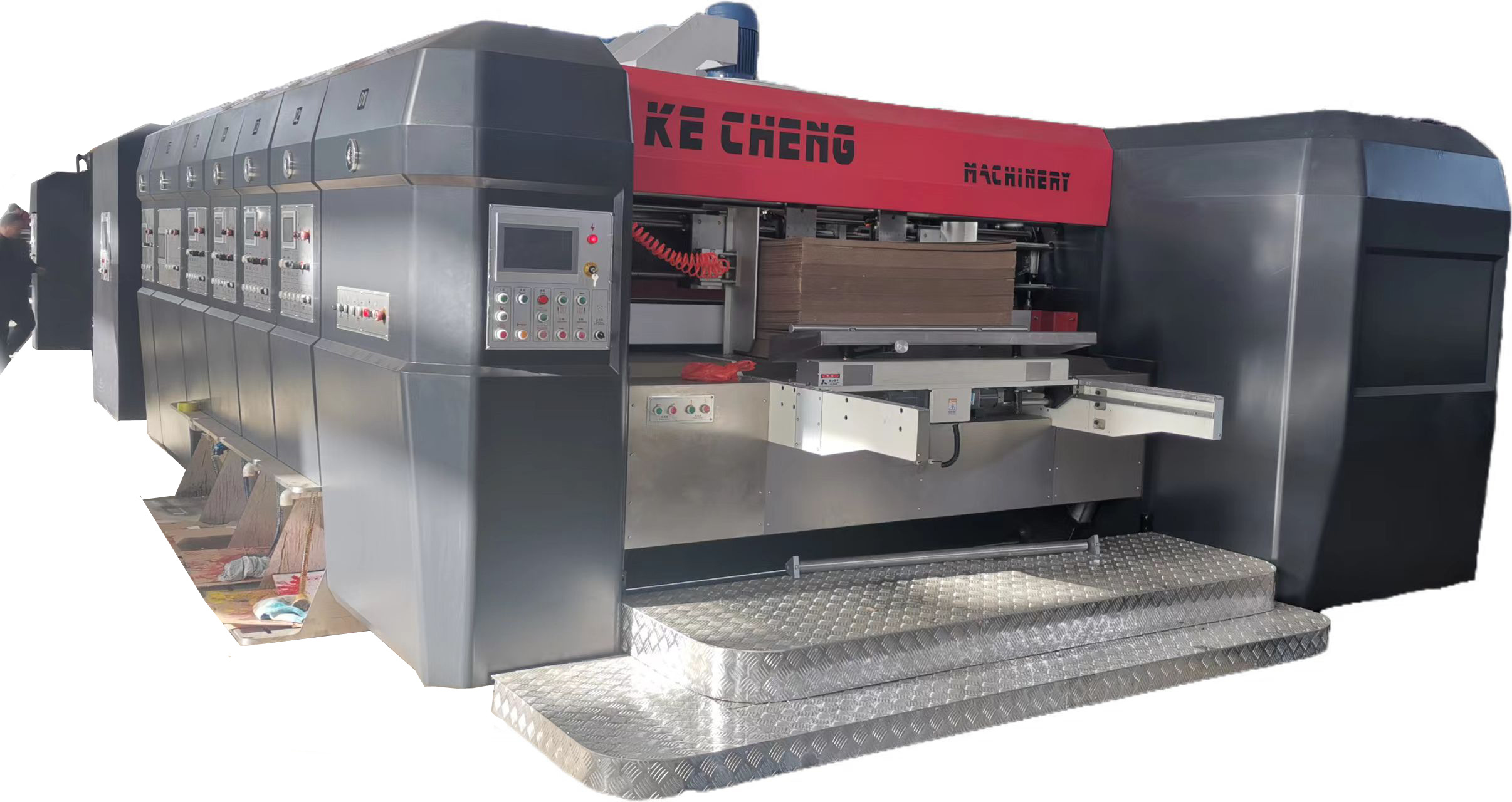 920 Bottom Printing Corrugated Carton Making Flexo Printer Folder Gluer Inline
