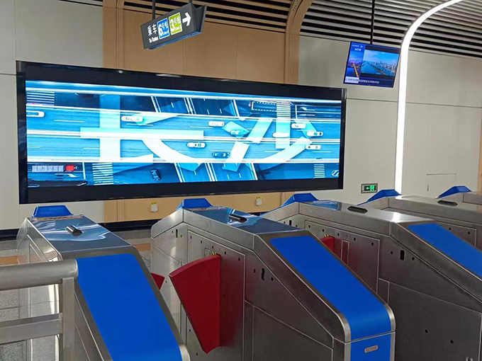 湖南长沙地铁站项目LED显示屏P2mm (3)