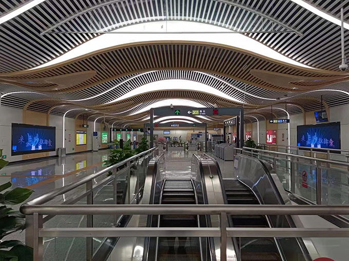 湖南长沙地铁站项目LED显示屏P2mm (4)