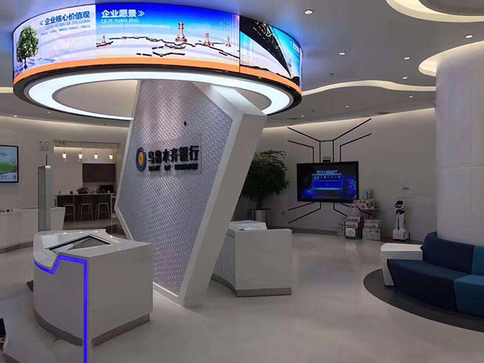 新疆乌鲁木齐银行LED圆环屏P3mm