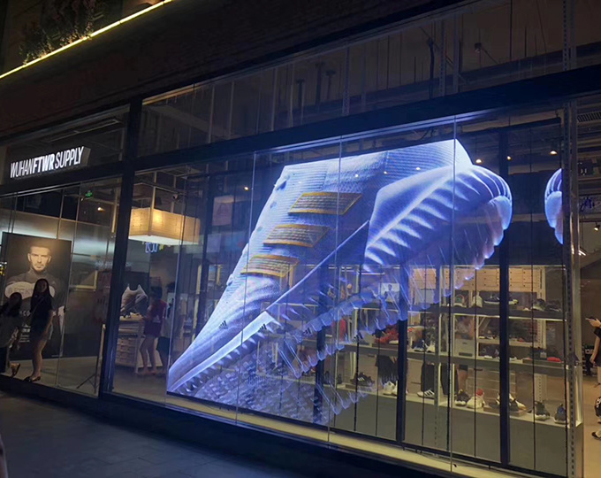 鞋店LED透明屏