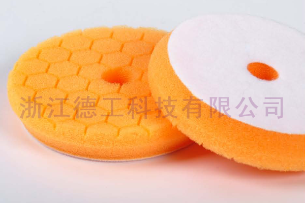 Hexagonal middle hole beveled sponge ball (bottom rounded)