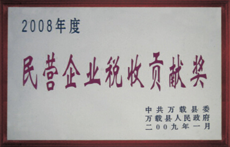 民營企業(yè)稅收貢獻(xiàn)獎