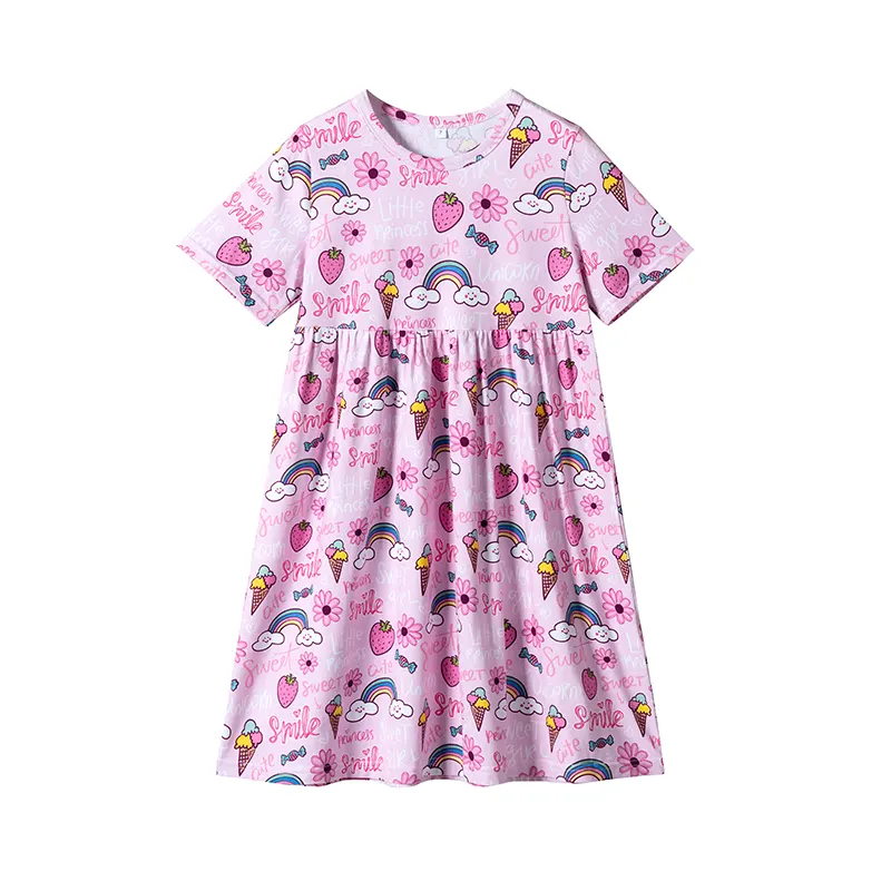 Grils short sleeve dress