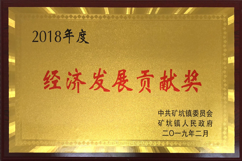2018年度经济发展贡献奖