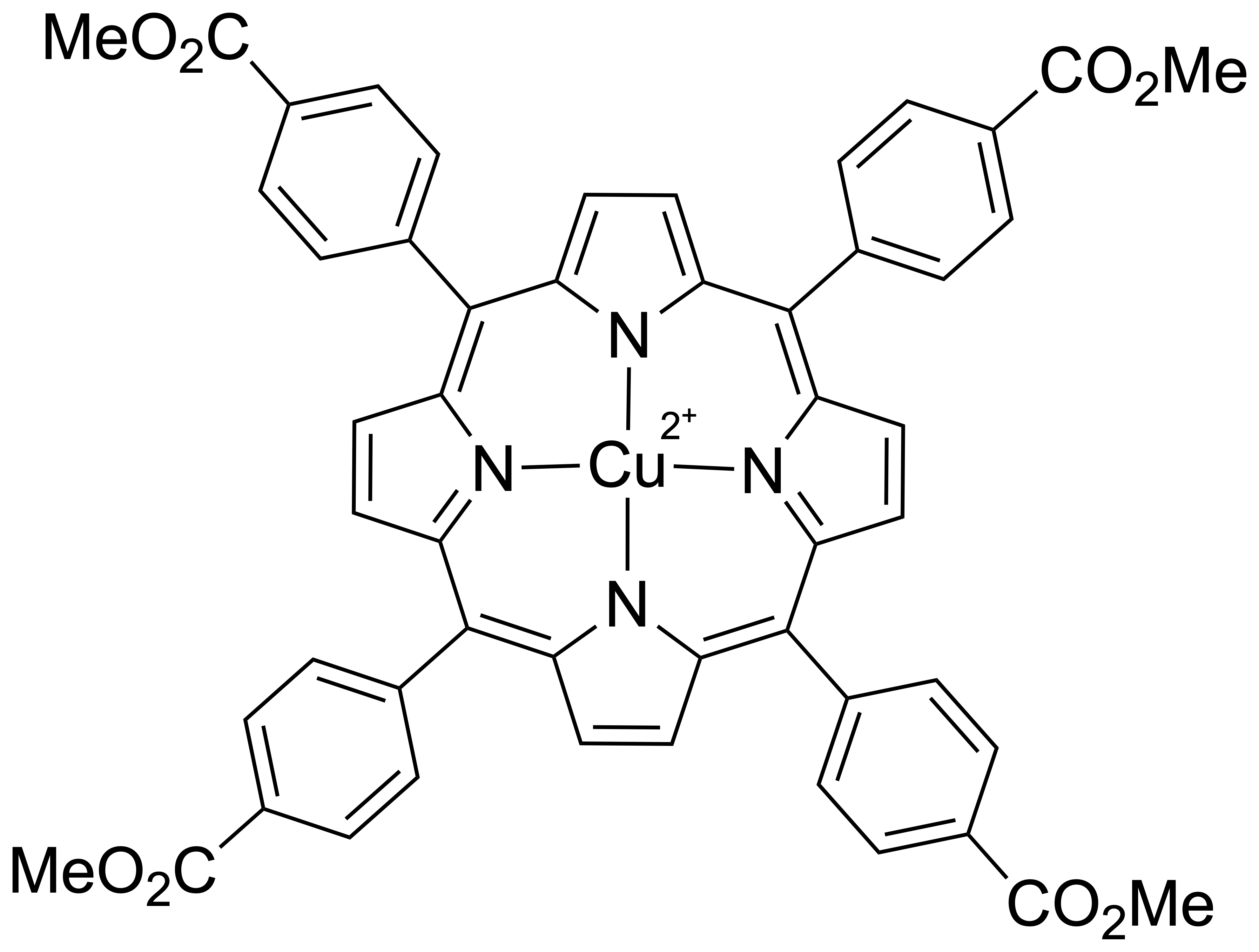 四对苯甲酸甲酯卟啉铜(II)