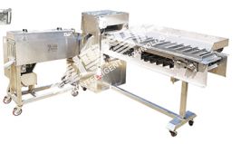 Máquina de procesamiento de pescado XBF-826: descamado, decapado, desespinado y fileteado automático (tres unidades)