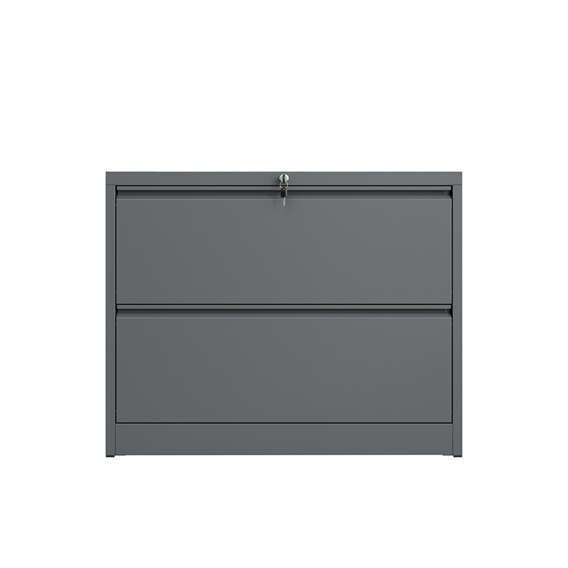 Lateral 2 Drawer Graphite Ripple Drawer