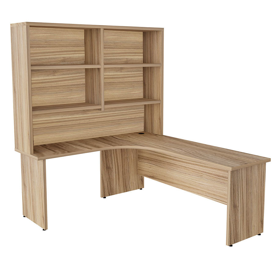 L-shaped Desk With Hutch