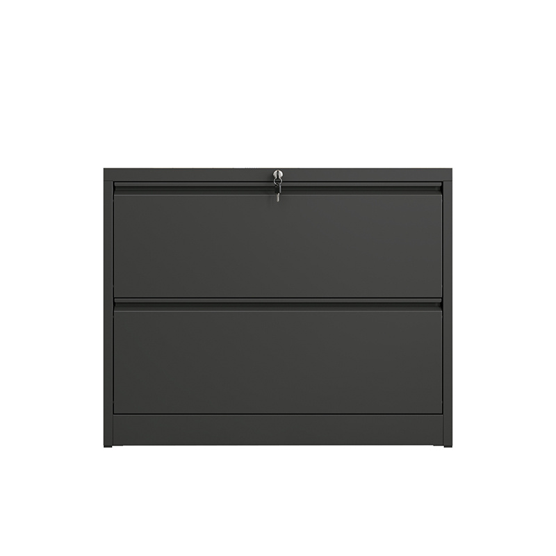 Lateral 2 Drawer Black Drawer