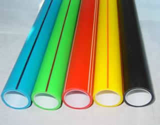 Color silicon core tube