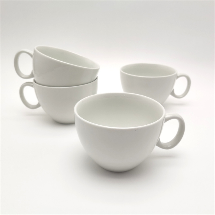 470ml fine porcelain pure white big capacity mugs supplier