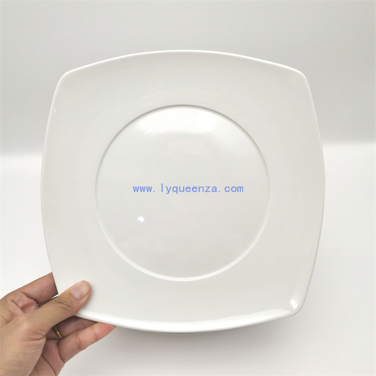 11 - Inch Square Plates: White Ceramic for Any Occasion