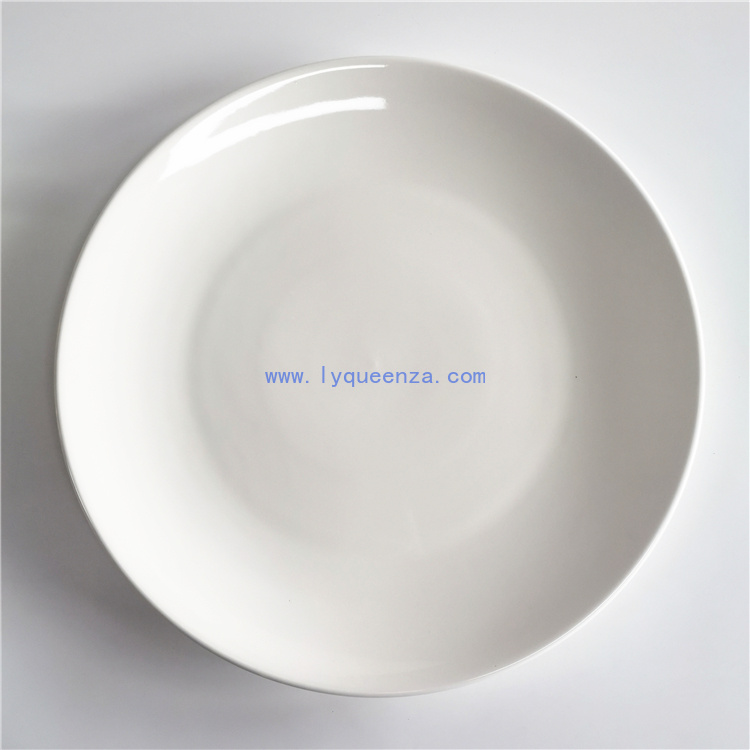 Wholesale 18 - Inch Pure White Porcelain Plate: Grandiose Elegance for Breathtaking Culinary Presentations