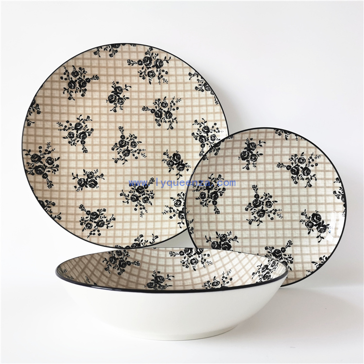 Wholesale Flower - Design Pad - Printed Porcelain Dinnerware: A Blossom of Elegance for Your Table