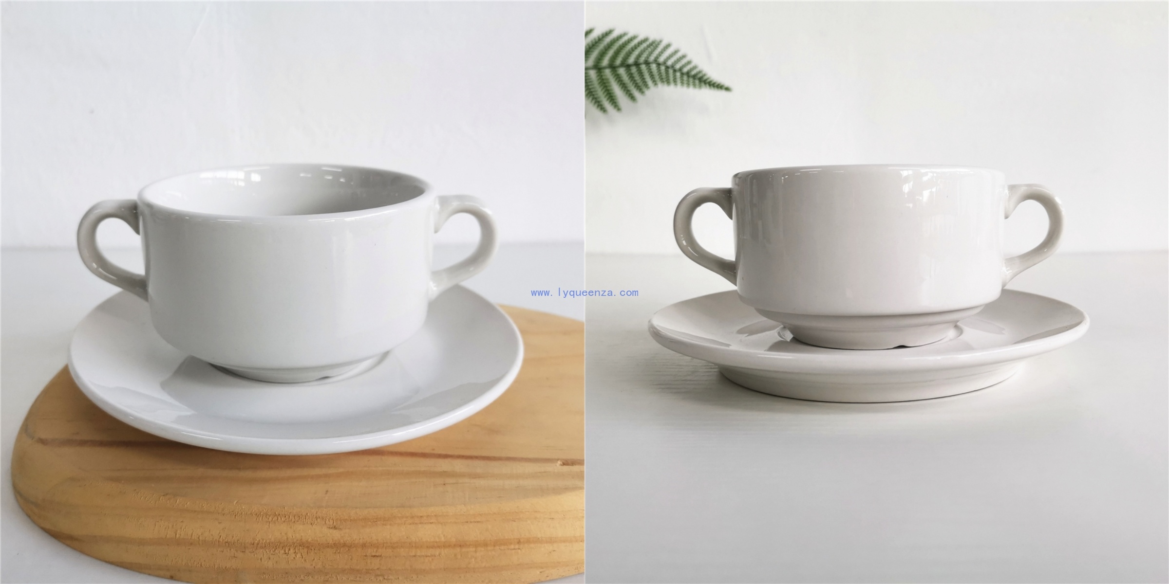 Wholesale Classy White Ceramic Soup Bowl Set: 280ml, Easy - Clean, Suitable for All Occasions