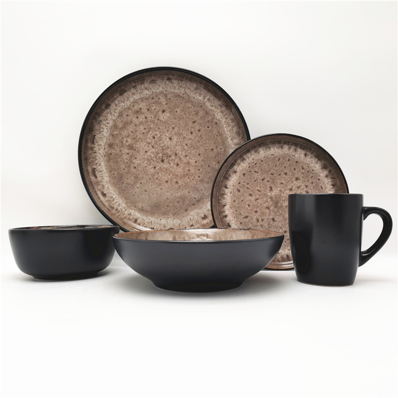 custom made stoneware dinnerware 12/16/18/24/30pcs