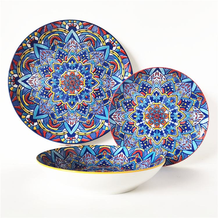 Ethnic - Inspired 12/18 Pieces Porcelain Dinner Set