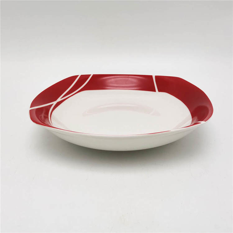 Square soup plate