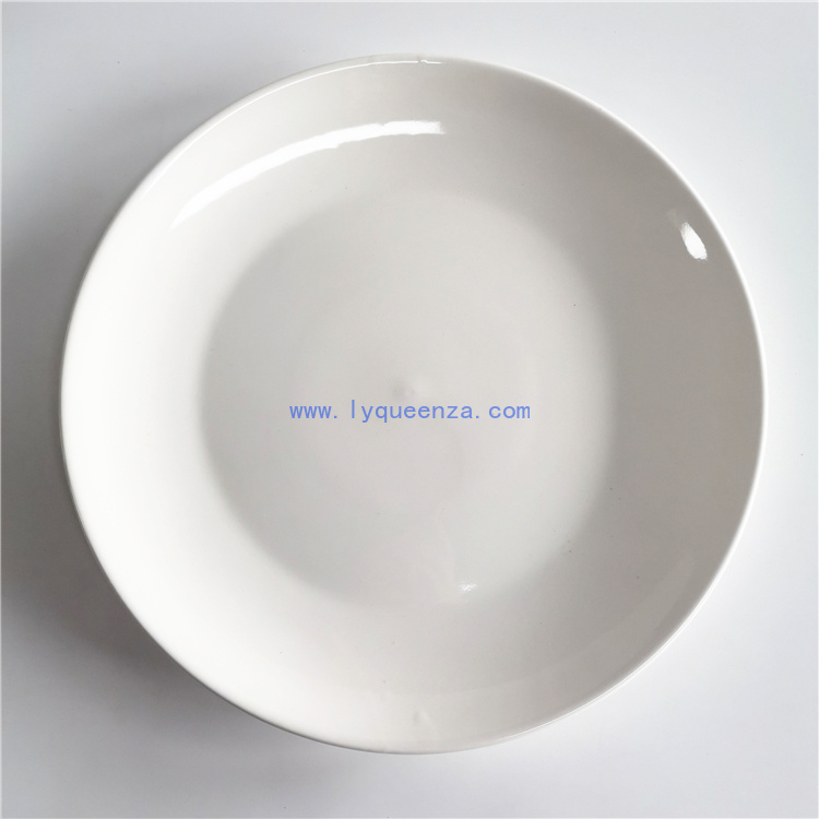 Wholesale 16 - Inch Pure White Porcelain Plate: Grandiose Elegance for Breathtaking Culinary Presentations
