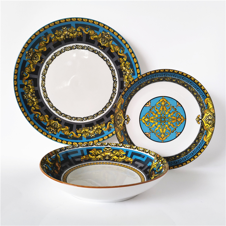 Bohemian Style Ceramic Dinnerware Sets - QUEENZA China Ceramic Tableware Supplier