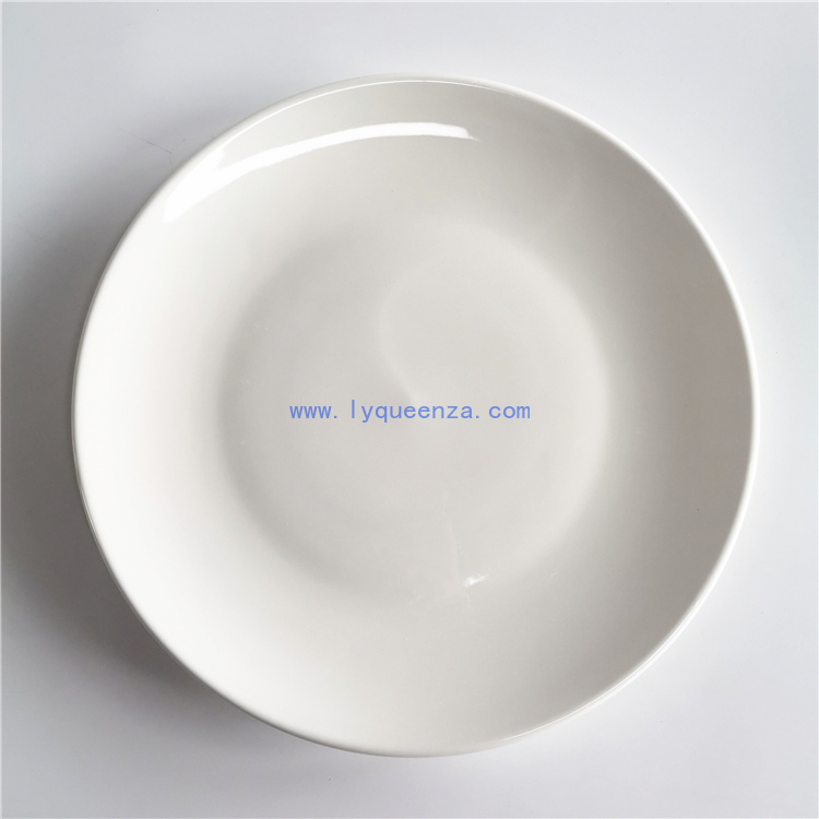 Wholesale 12 - Inch Pure White Porcelain Plate: Majestic Elegance for Stunning Culinary Displays