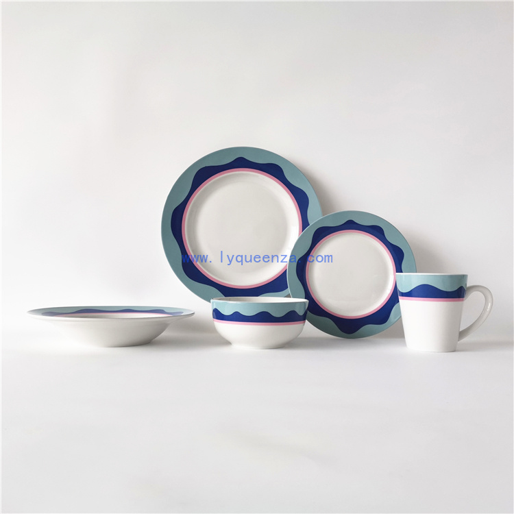 Wholesale Porcelain Dinnerware: Elevate Your Dining with Stylish Waves