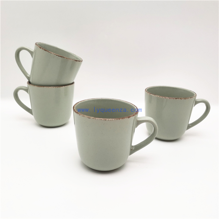 Elevate Your Sip with 450ml Sesame Glaze Ceramic Mugs