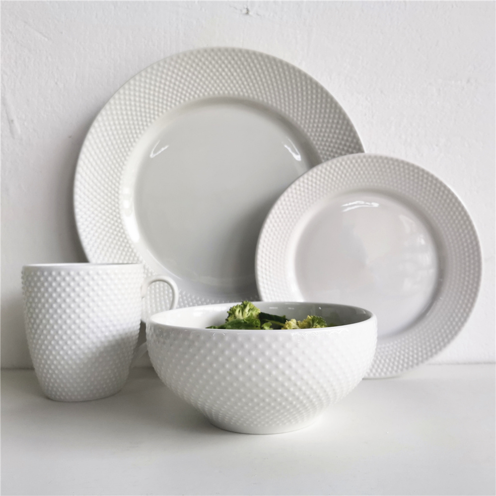 16pcs porcelain dinner set ceramic crockery wholesalers