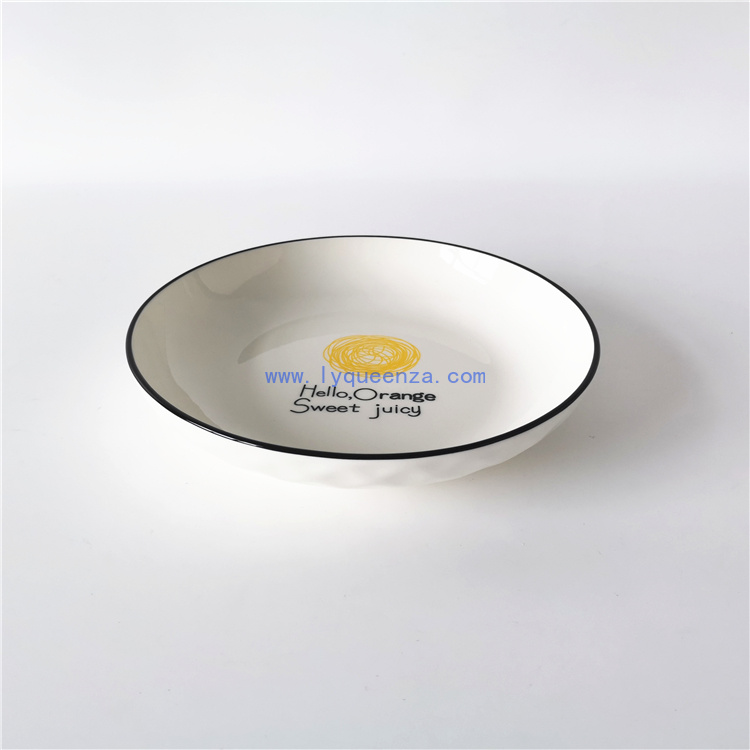 Wholesale Fine Porcelain 8 - inch Rose Diamond Soup Plate: A Fresh and Functional Addition