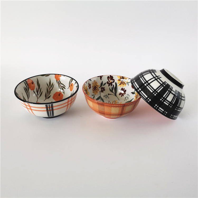 Japanese - Style 4.5 - Inch Ceramic Bowls: A Blend of Charm and Function