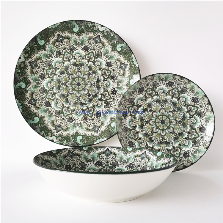 Wholesale 4 - Color Pad Printing Porcelain Dinnerware: Artistic Flair for Every Meal