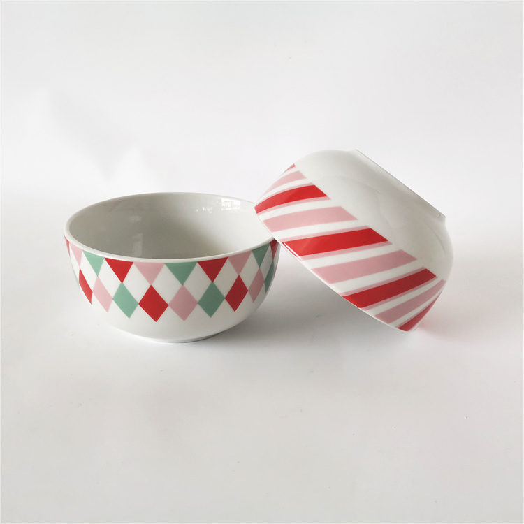 Wholesale Decaled Small Porcelain Bowl  with Custom Design