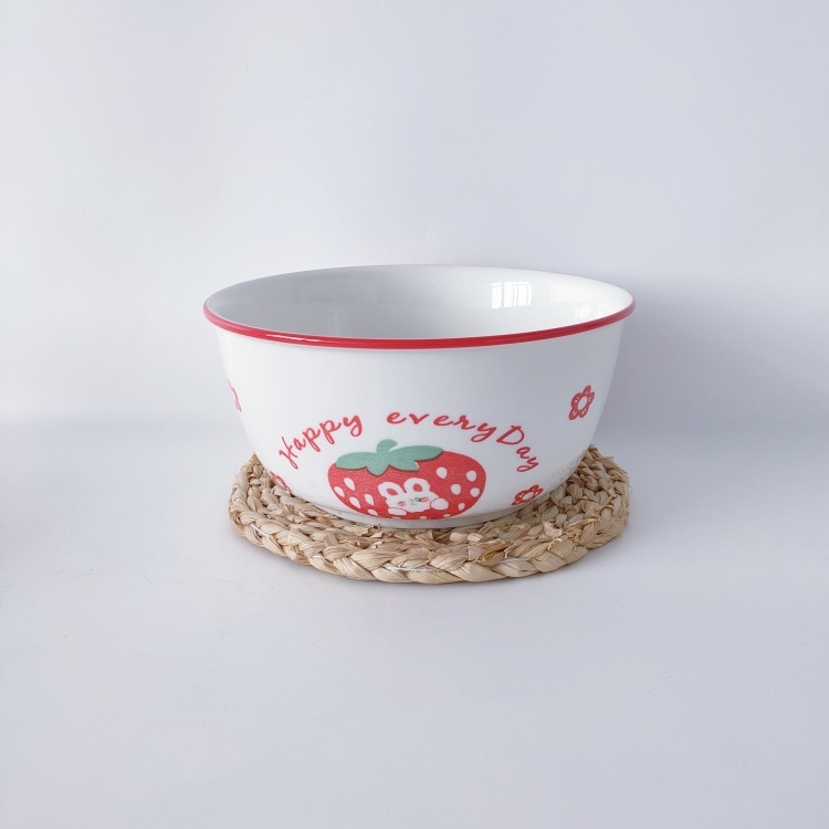 custom design white porcelain candy bowl