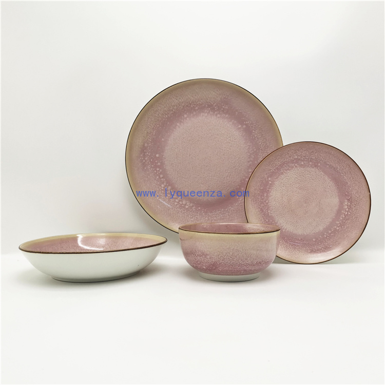 Elevate Your Dining Experience with Reactive Glaze Porcelain Dinnerware