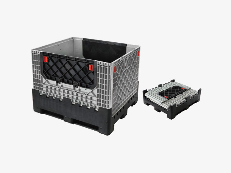 Flat folding box