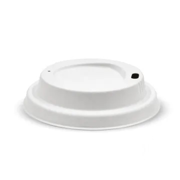 80mm Small White Plant Fibre BioCup Lid