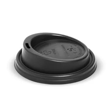 80mm Small Black PLA BioCup Lid