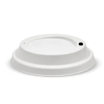 90mm Large White Plant Fibre BioCup Lid