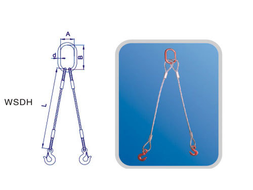 Set of pressed two legs rigging
