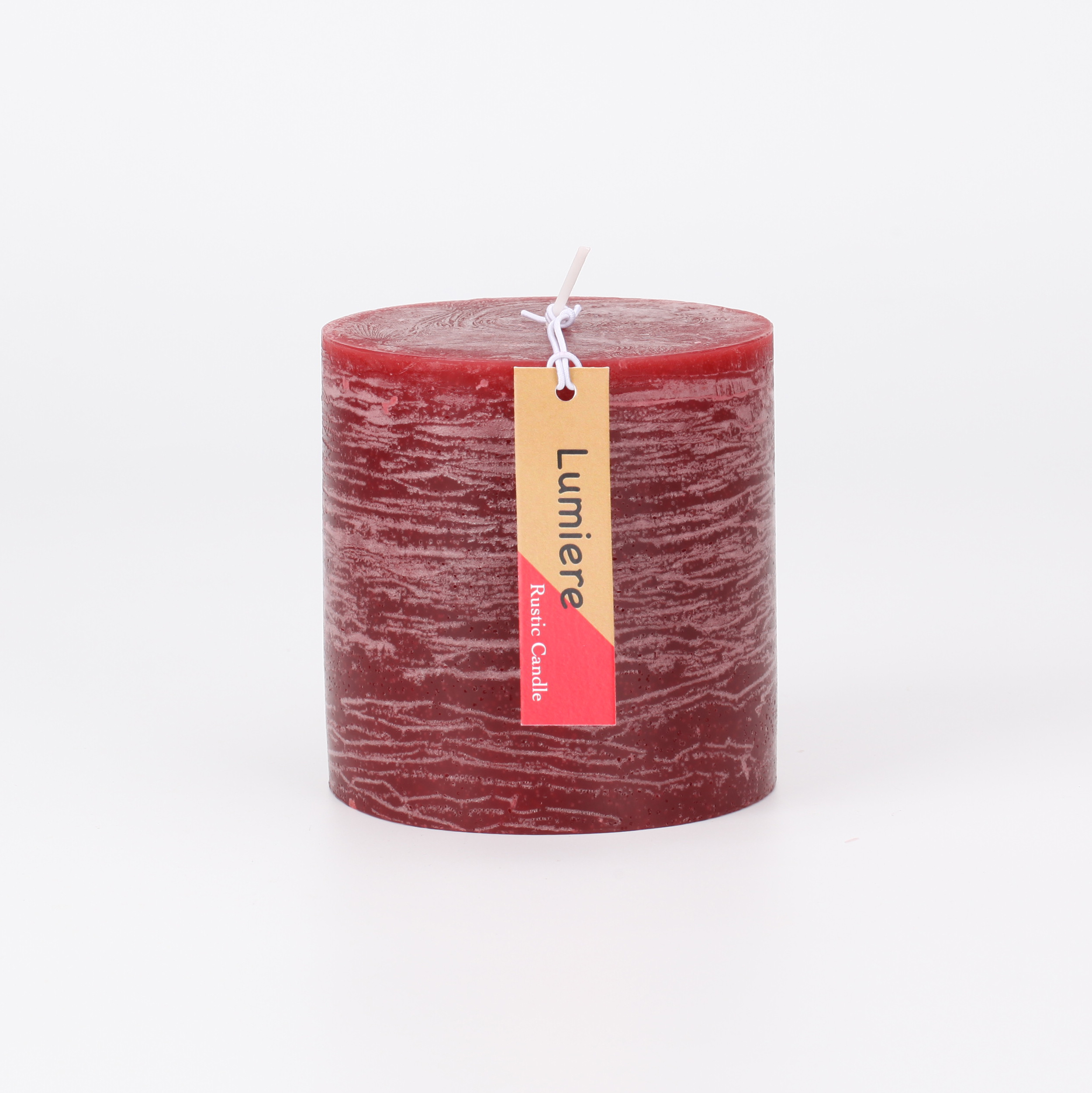 4 inch rustic pillar candle